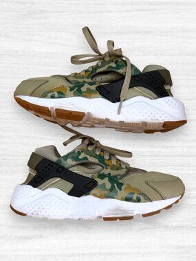 Nike Air Huarache Run Premium Camo Sneaker 6.5Y EU39 Women 8 Streetwear Gorpcore
